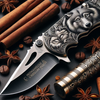  Premium Wolf Emblazoned Pocket Knife