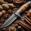 The Damascus Hunting Knife 