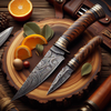Damascus Fixed Blade Knives