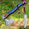  Wood Cutting Axe And Survival Knife