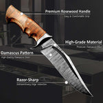 Handcrafted Damascus Steel Knife – Outdoor & Gift Ready