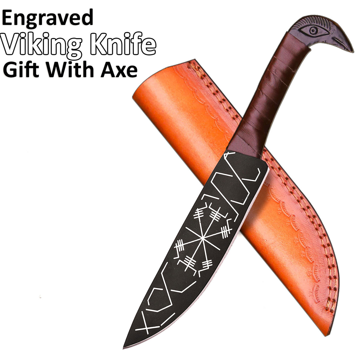 Handcrafted Viking Axe & Knife | Combo Gift Set