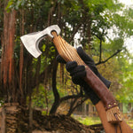 Handcrafted Viking Axe & Knife | Combo Gift Set
