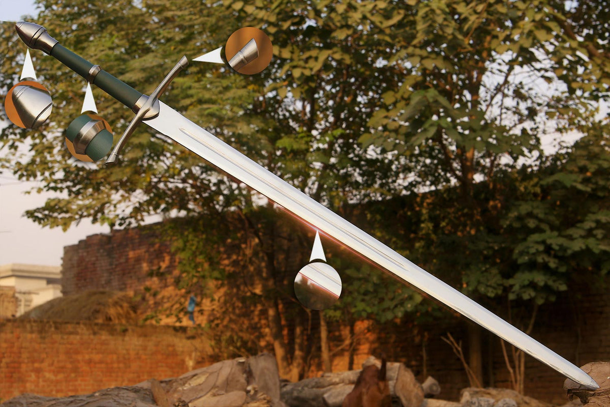 Viking Knight Sword with Scabbard – Handcrafted Collectible