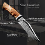 Damascus Steel Hunting Knives 